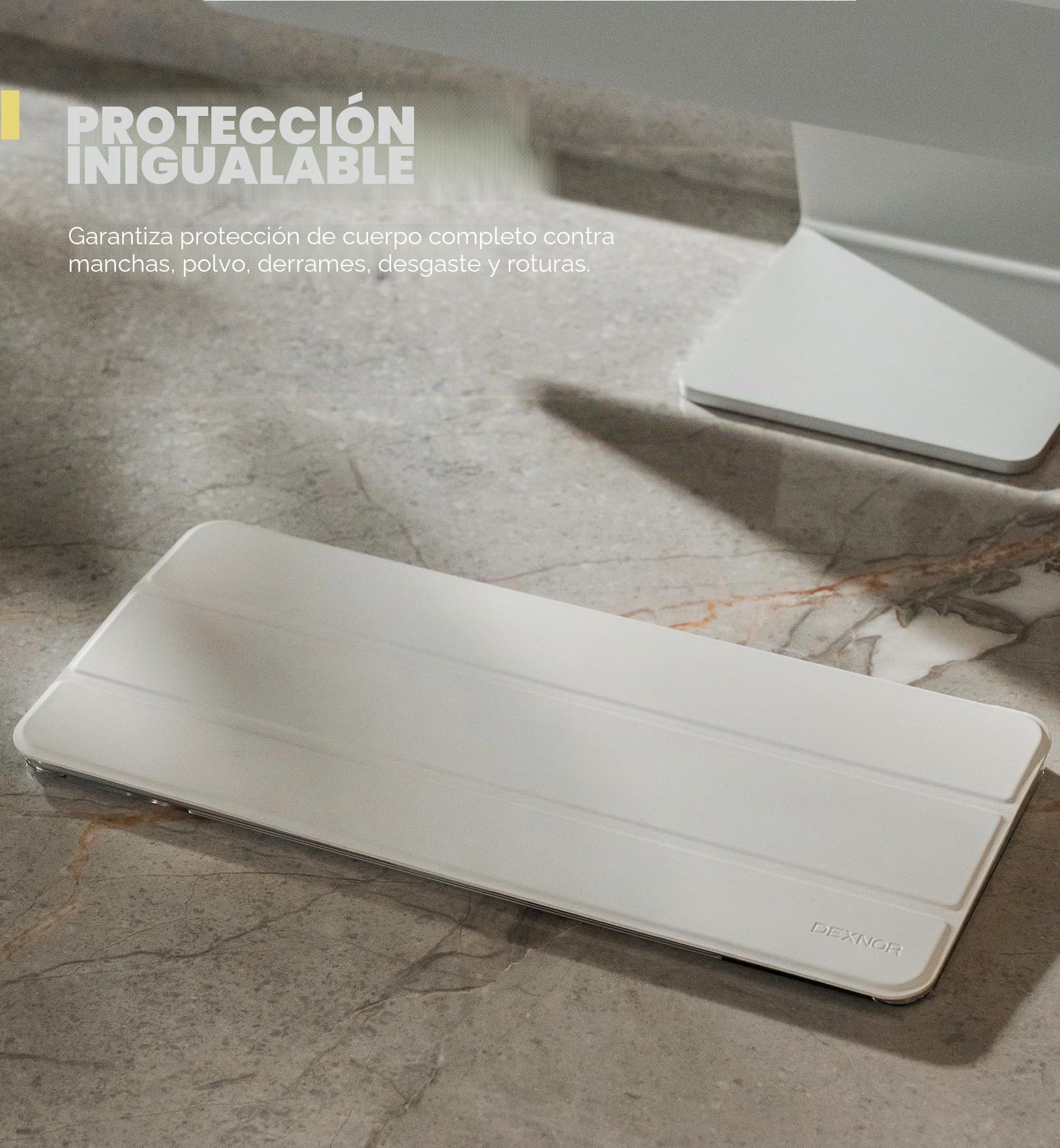 Dexnor Funda para Apple Magic Keyboard con Touch ID/tecla de bloqueo 2021/2024, funda rígida de almacenamiento de viaje a prueba de polvo, funda protectora de cuero para teclado con cierre magnético
