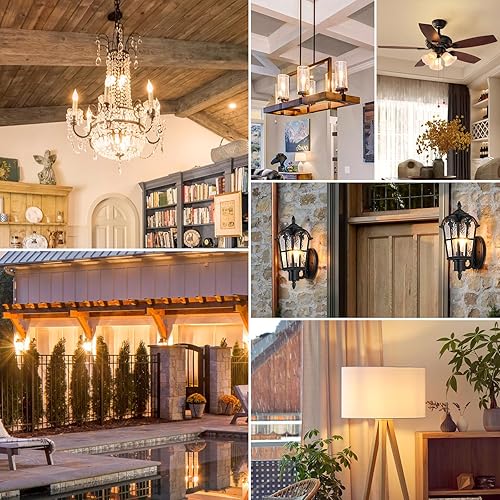 Miniatura 7 de GoBright Bombillas LED regulables para candelabro E12 equivalente a 40 W, bombillas blancas cálidas suaves de 2700 K, bombillas de vela de punta de