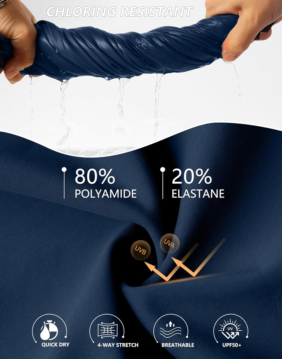 G Gradual Women's High Waisted Swim Board Shorts 11" Knee Length Beach Swimming Long Shorts for Women with Pockets Liner - Image 5