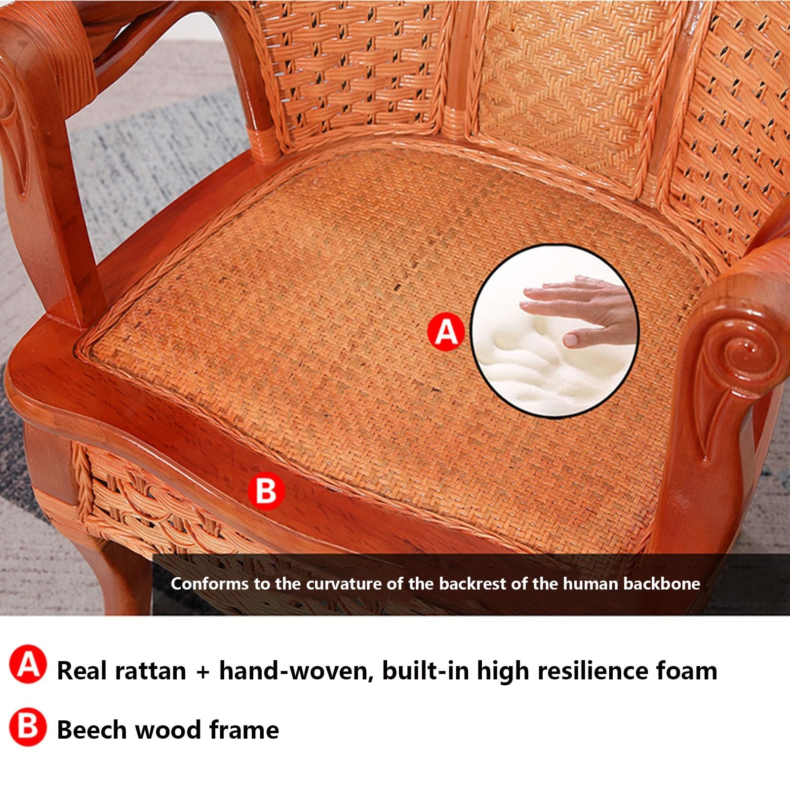 Sedia A Dondolo In Vimini In Miniatura Scala 1:12 – Reutter 1.812/0, Rattan Marrone, Per Giardino