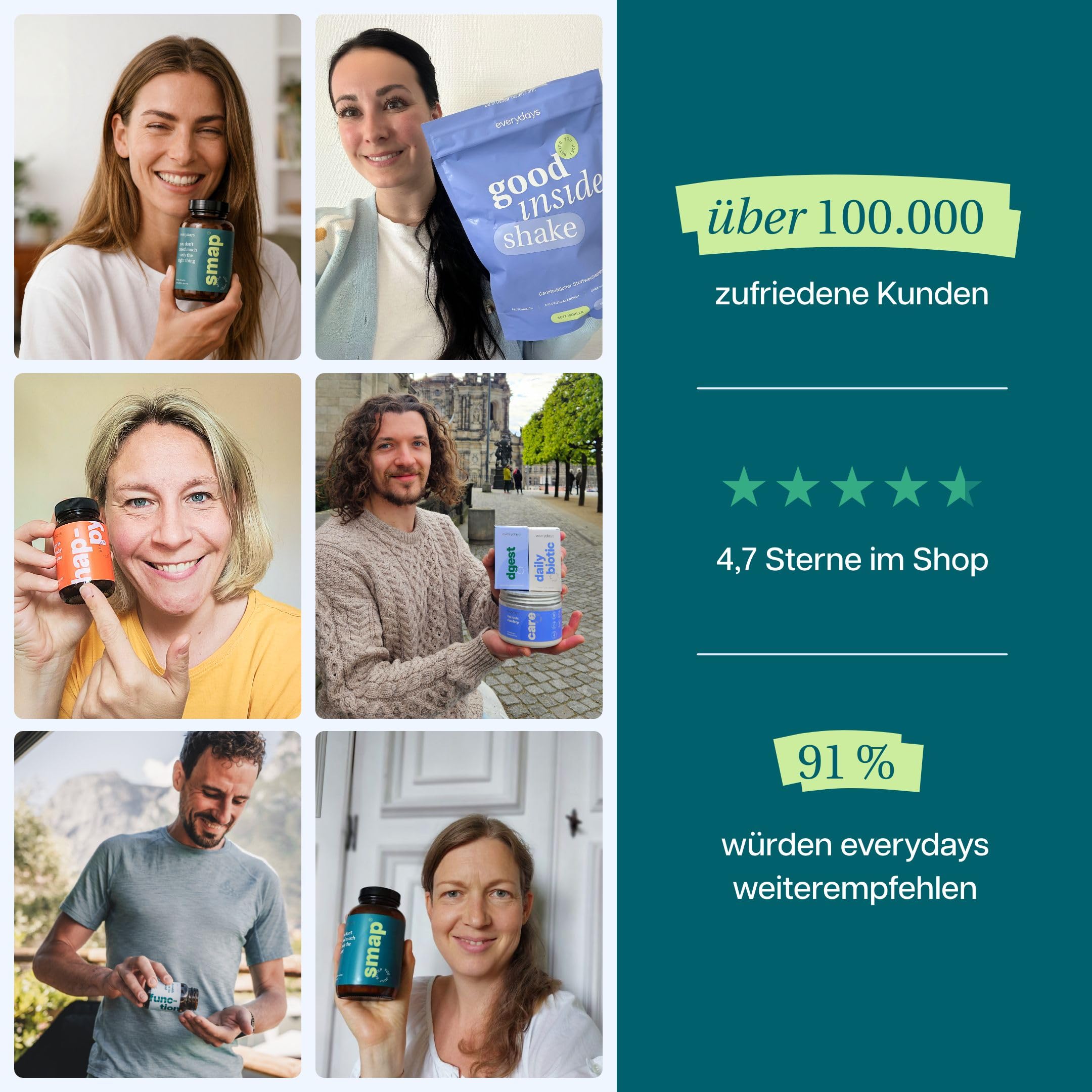 everydays – smap® drink Passion Fruit – 100% reine Aminosäuren - hochwertige Proteinbausteine für Zellen, Muskeln & Regeneration – vegan, zuckerfrei - Passionsfrucht (300g)