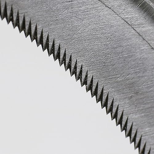 Miniatura 2 de KAKURI Herramienta de jardín japonesa de hoz de 4.7 pulgadas hoja dentada fabricada en Japón, desbrozadora manual de jardín para eliminación de