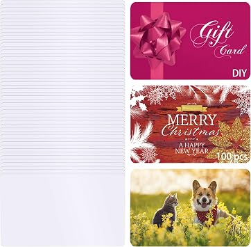 100 Pcs Sublimation Business Cards Blanks Metal, 3.4" x 2.1" x 0.01"