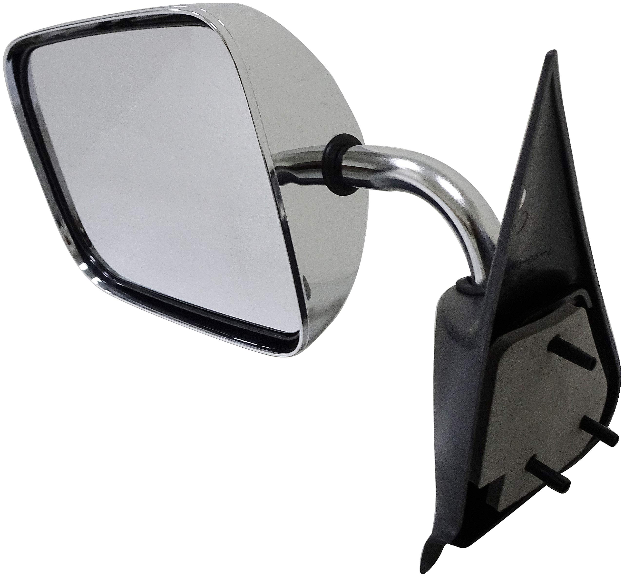 Dorman 955-221 Driver Side Manual Door Mirror - Folding Compatible with Select Dodge Models, Black and Chrome
