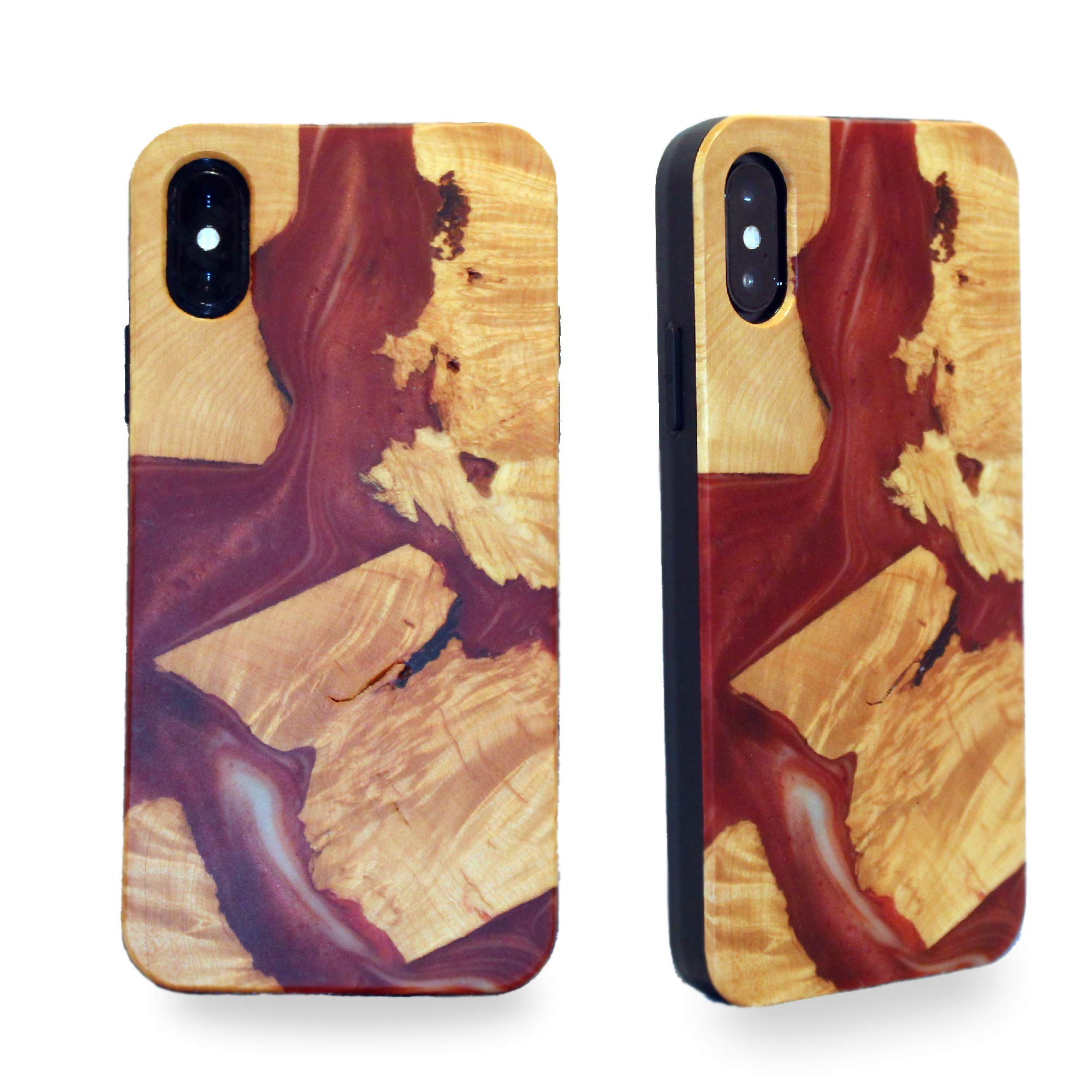 Zag Wood Stitching Resin Case For Iphone X Iphone Xs Desertcart