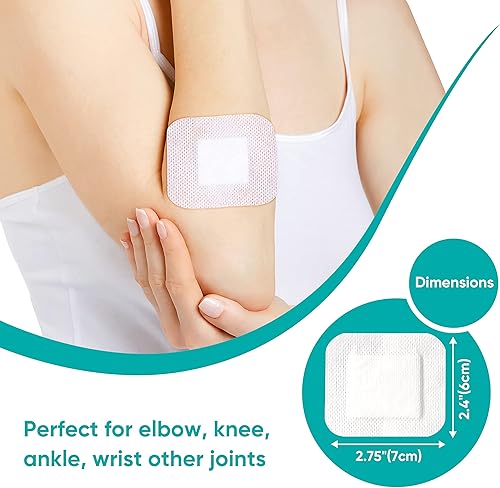 Miniatura 2 de General Medi Apósitos de gasa estériles con borde  100 unidades, almohadillas de gasa de 6.1 cm x 7 cm, apósito para cuidado de heridas con borde