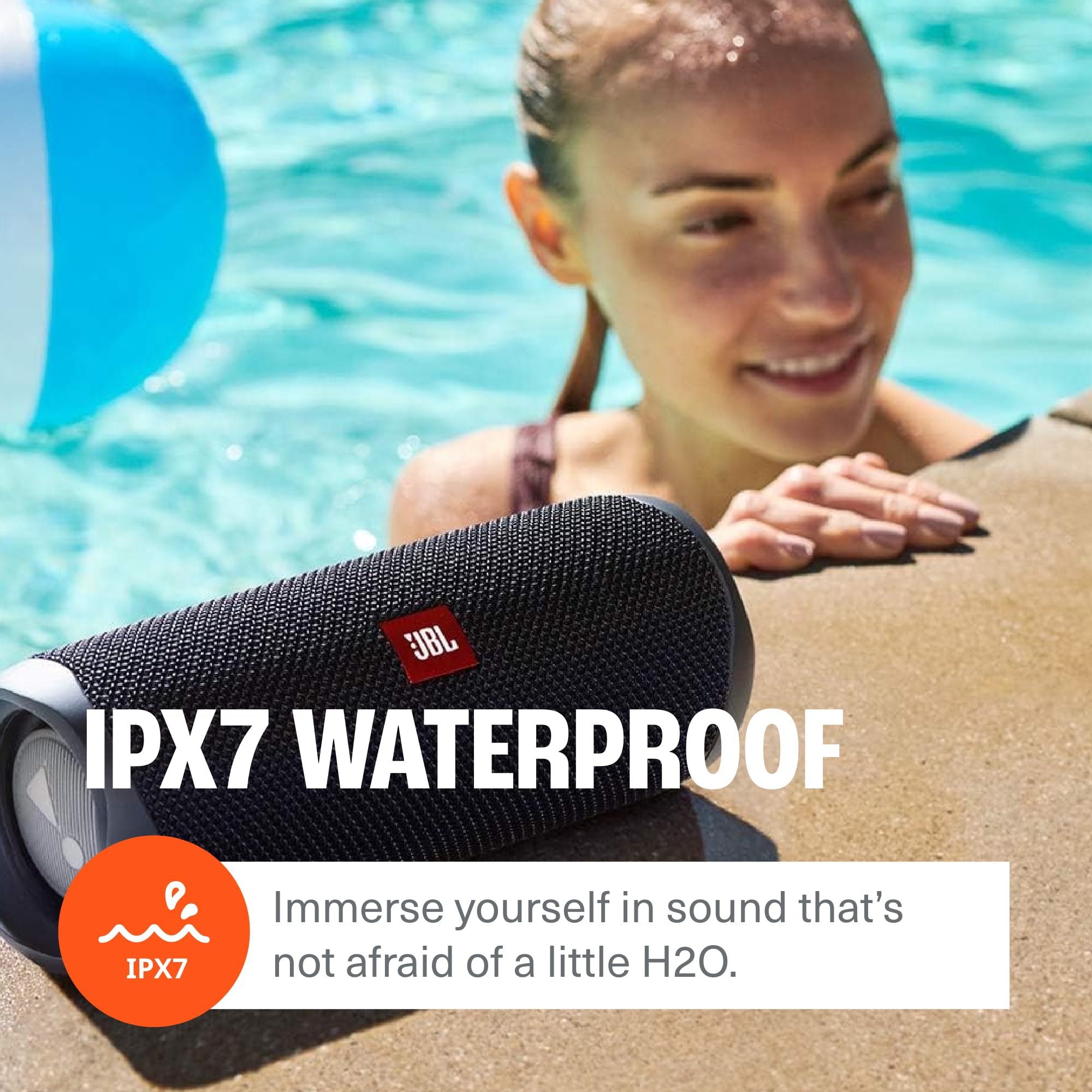 JBL FLIP 5, Waterproof Portable Bluetooth Speaker, Black, Small - Image 5