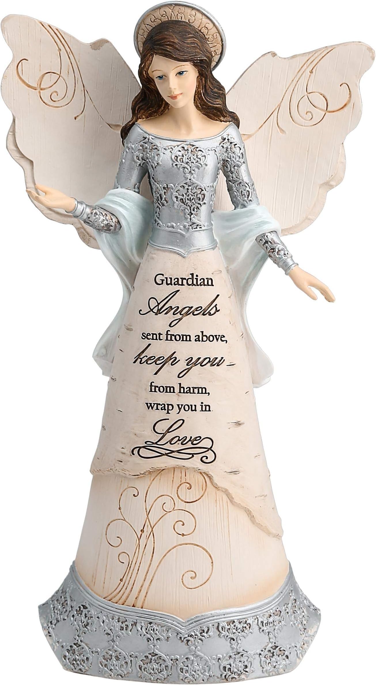 Elements 82310 Guardian Angel Collectible Figurine, Angel with Halo, 9-Inch
