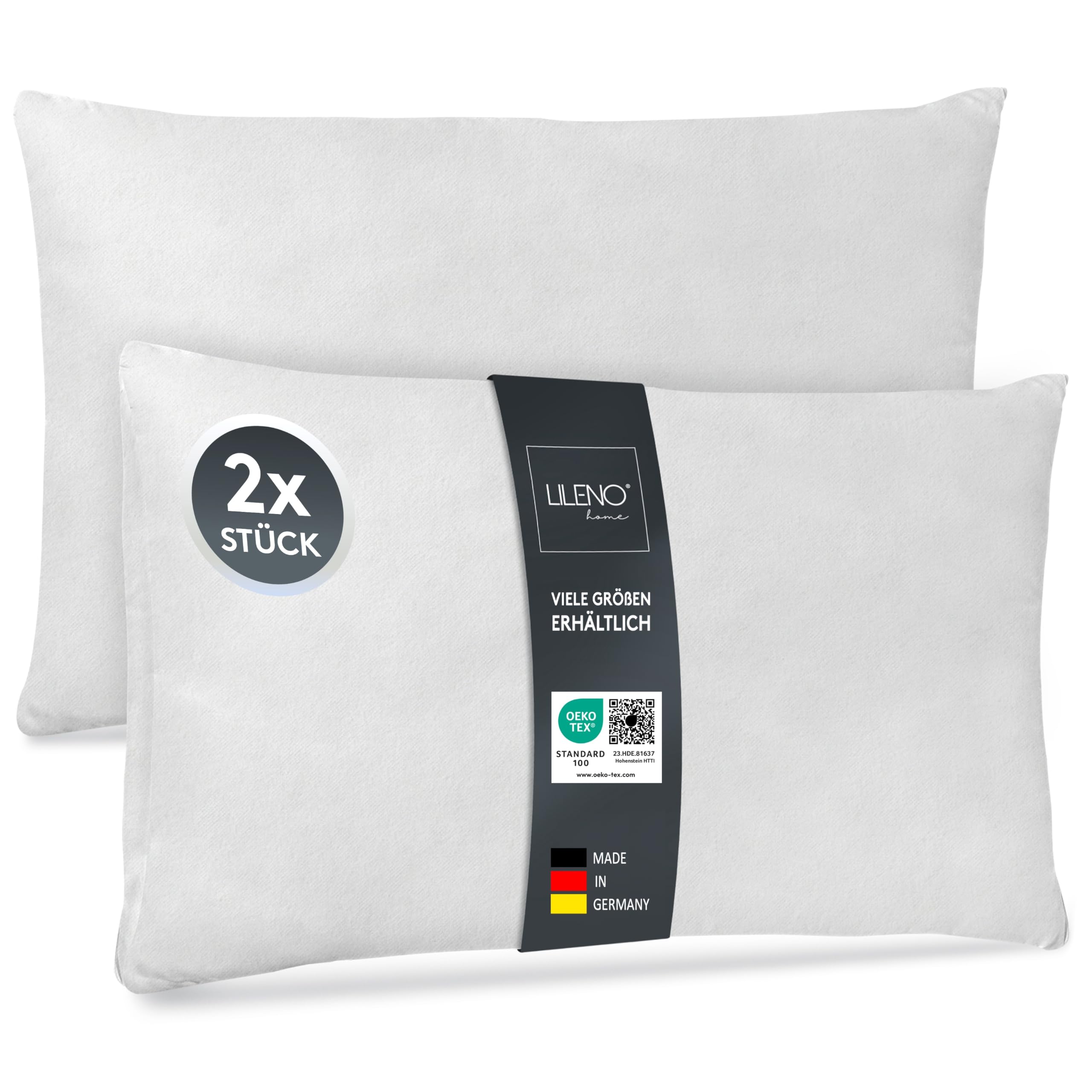 LILENO HOME Kissenfüllung Set – Pralles Innenkissen für Sofakissen & Dekokissen – Wolkenweiches Kopfkissen & Schlafkissen Made in Germany – Oeko Tex Klasse 1