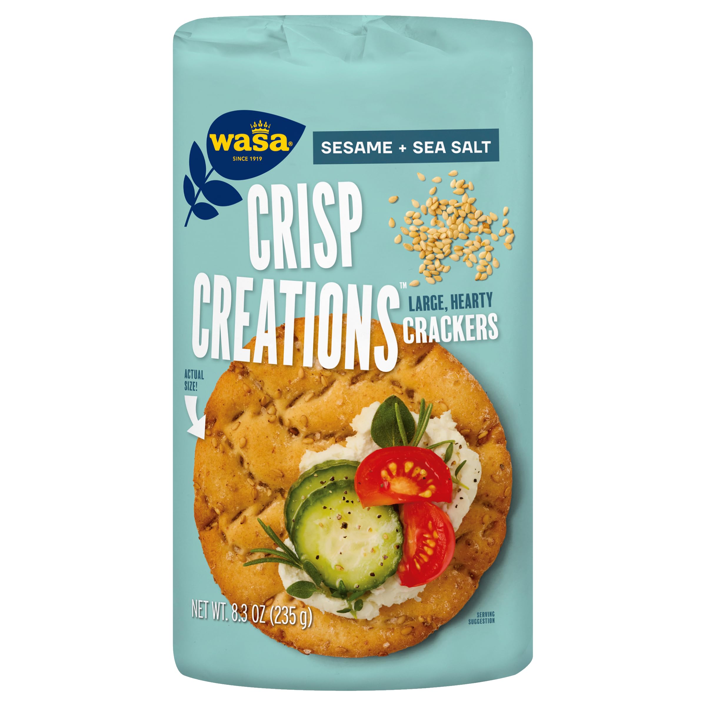 WASA Crisp Creations, Sesame & Sea Salt, 8.3oz