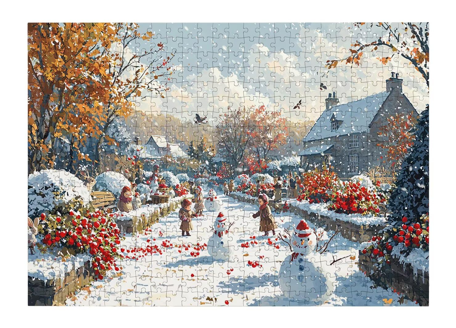 Puzzle dla dorosłych 1500, zimowe puzzle dla dorosłych -4368