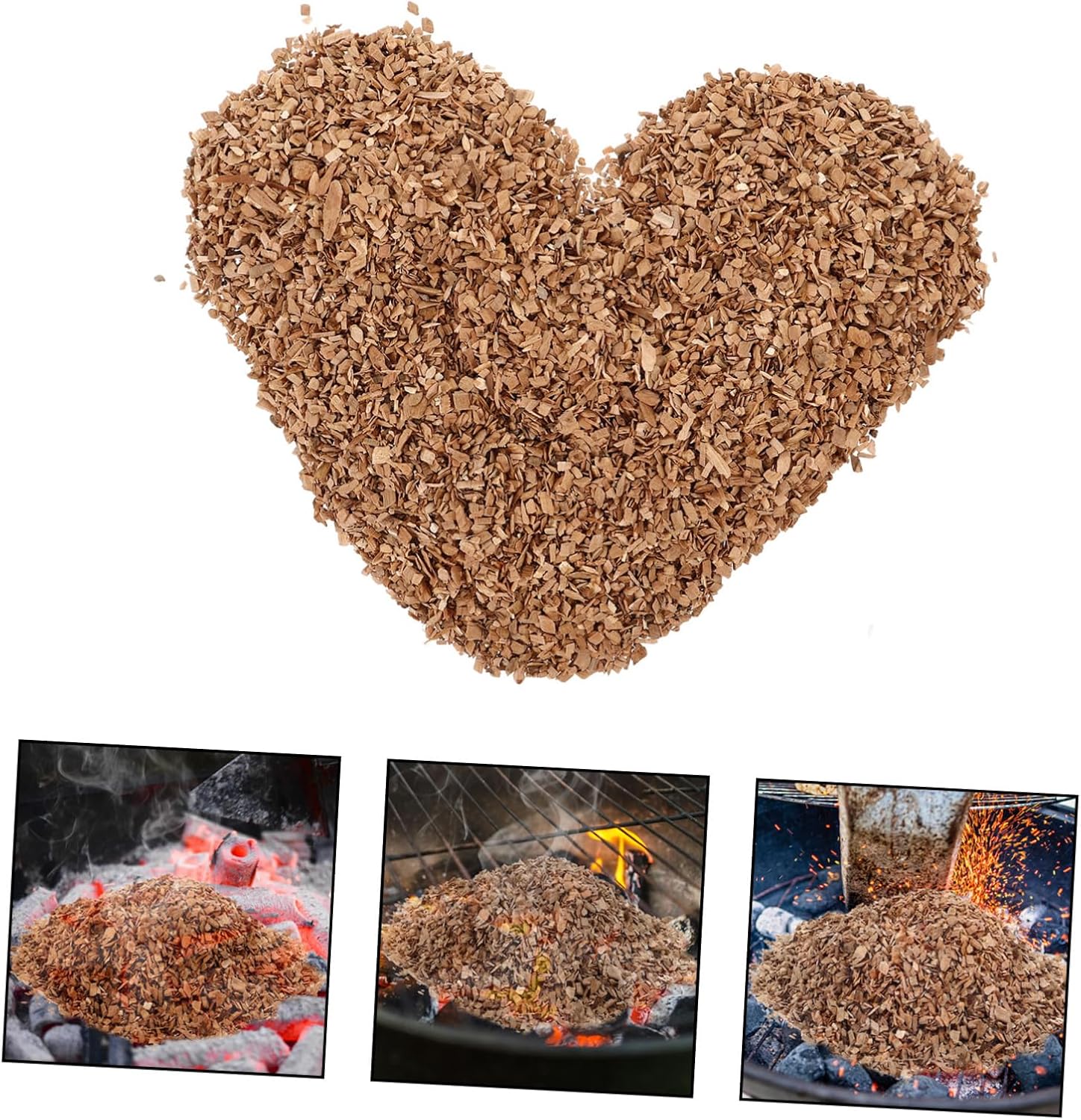 1bag Applewood Chips for BBQ Grilling Cocktail Brewing Natural Wood Chips for Flavorful Meat Versatile for Camping Outdoor Use