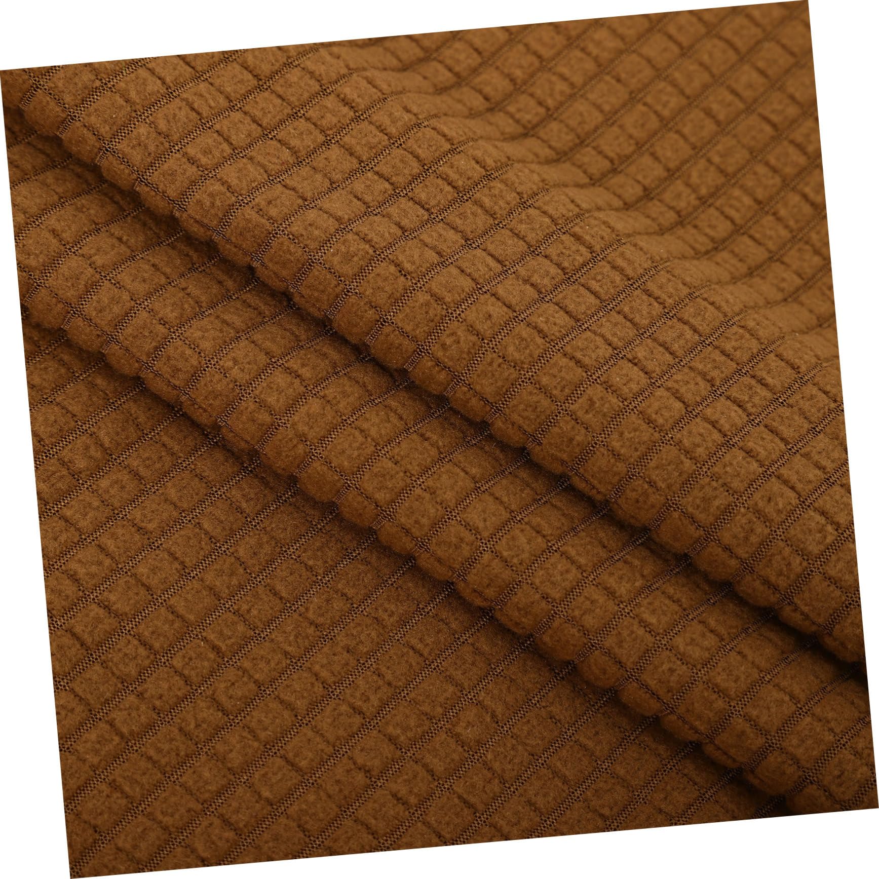 Funda de Silla a Cuadros Volante Elástica, 6 Piezas