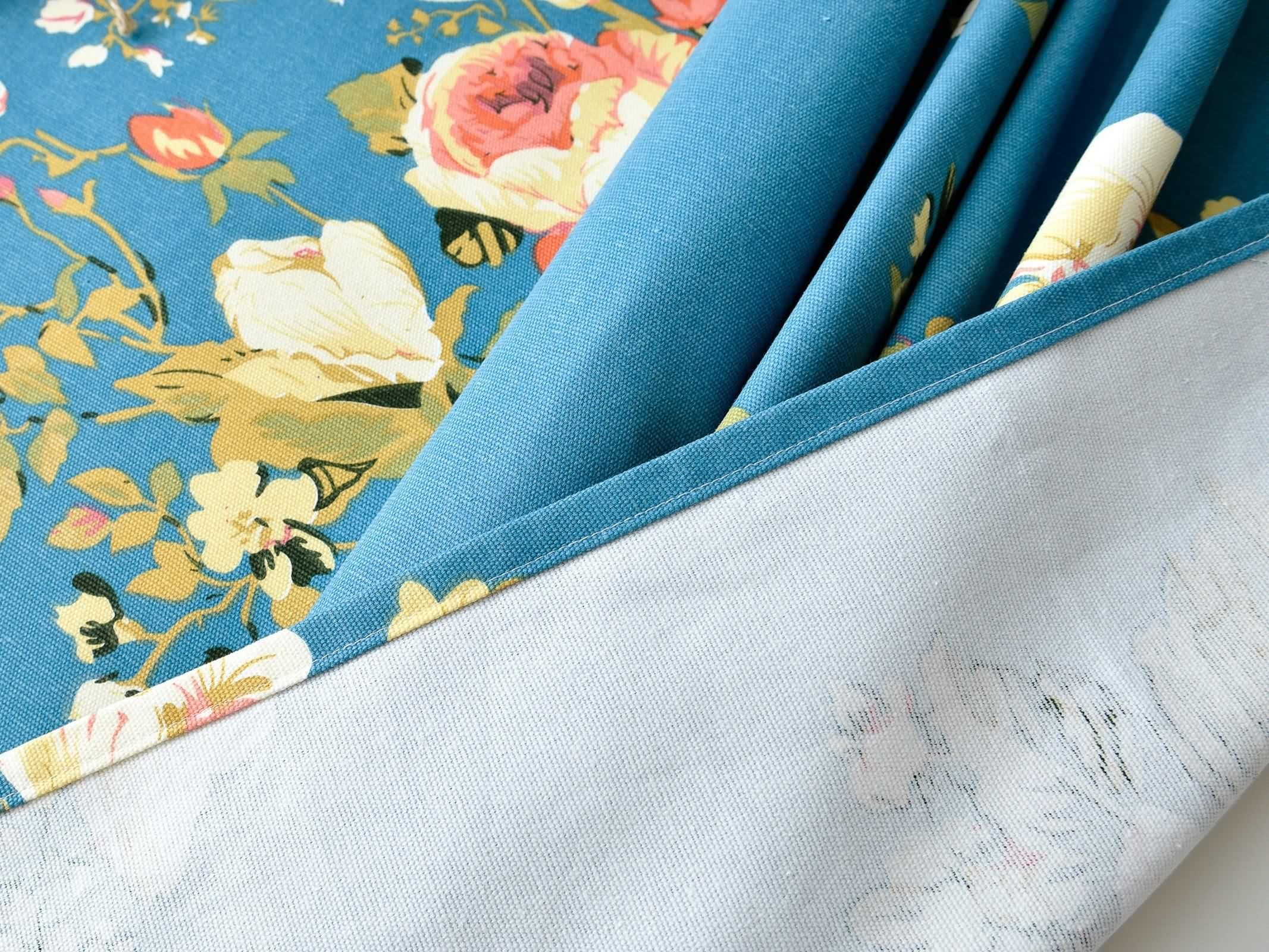 Tovaglia Cotone Fiori, Tovaglia Cucina Moderna Blu Tovaglia Tavolo 90X135CM per Compleanno Festa Matrimonio