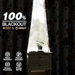 XiDi White Floarl Blackout Curtains for Bedroom 84 Inch Drop Plant Printed Boho Modern Farmhouse Vintage Eyelet Thermal Insulated Curtain Window Drapes Decor 2 Panel Sets White52/84-CA