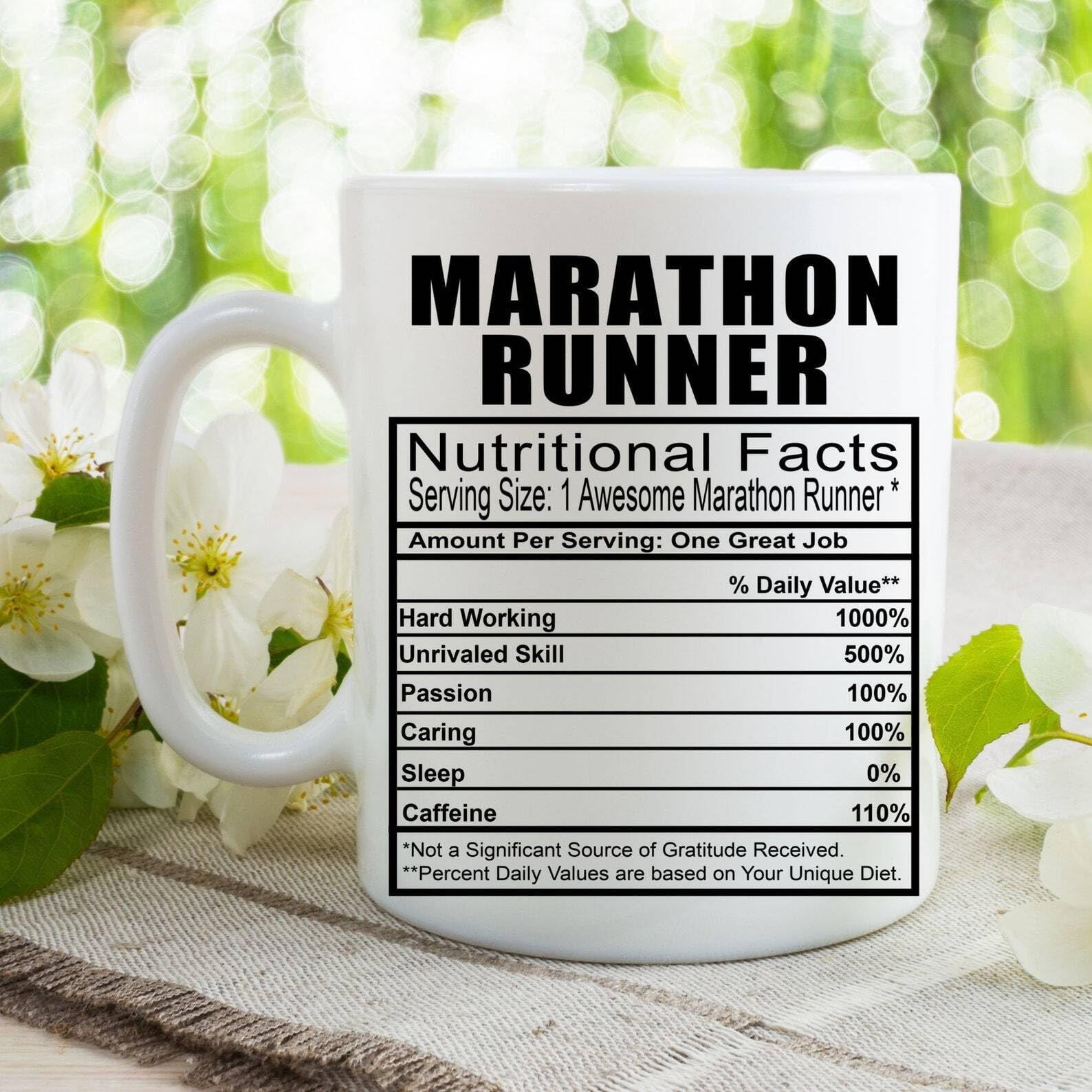 MUGSMAFIA Marathon Runner Coffee Tea Mug L Gift Mug for Men and Women L A Personalized Printed Coffee and Tea Ceramic Mug- 11OZ Ceramic Coffee Mug 9717