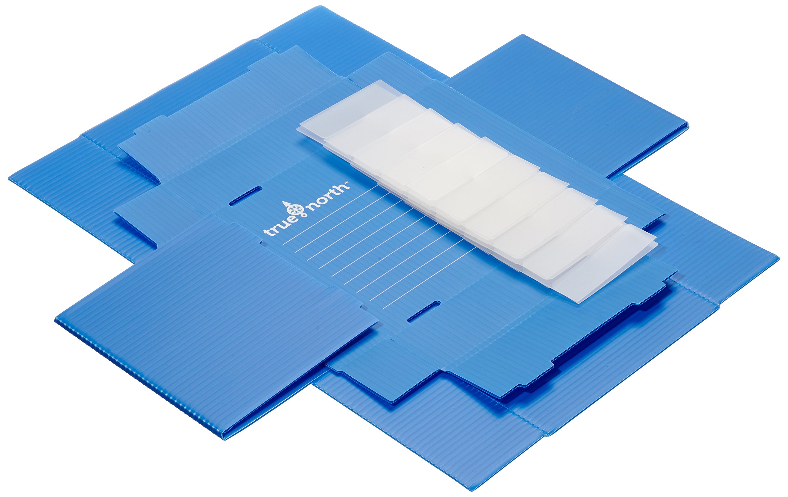 Heathrow Scientific HD120392 True North Flatpack - Caja para congelar tubos de ensayo (polipropileno, capacidad: 36 tubos, 15 ml, 10 unidades), color azul