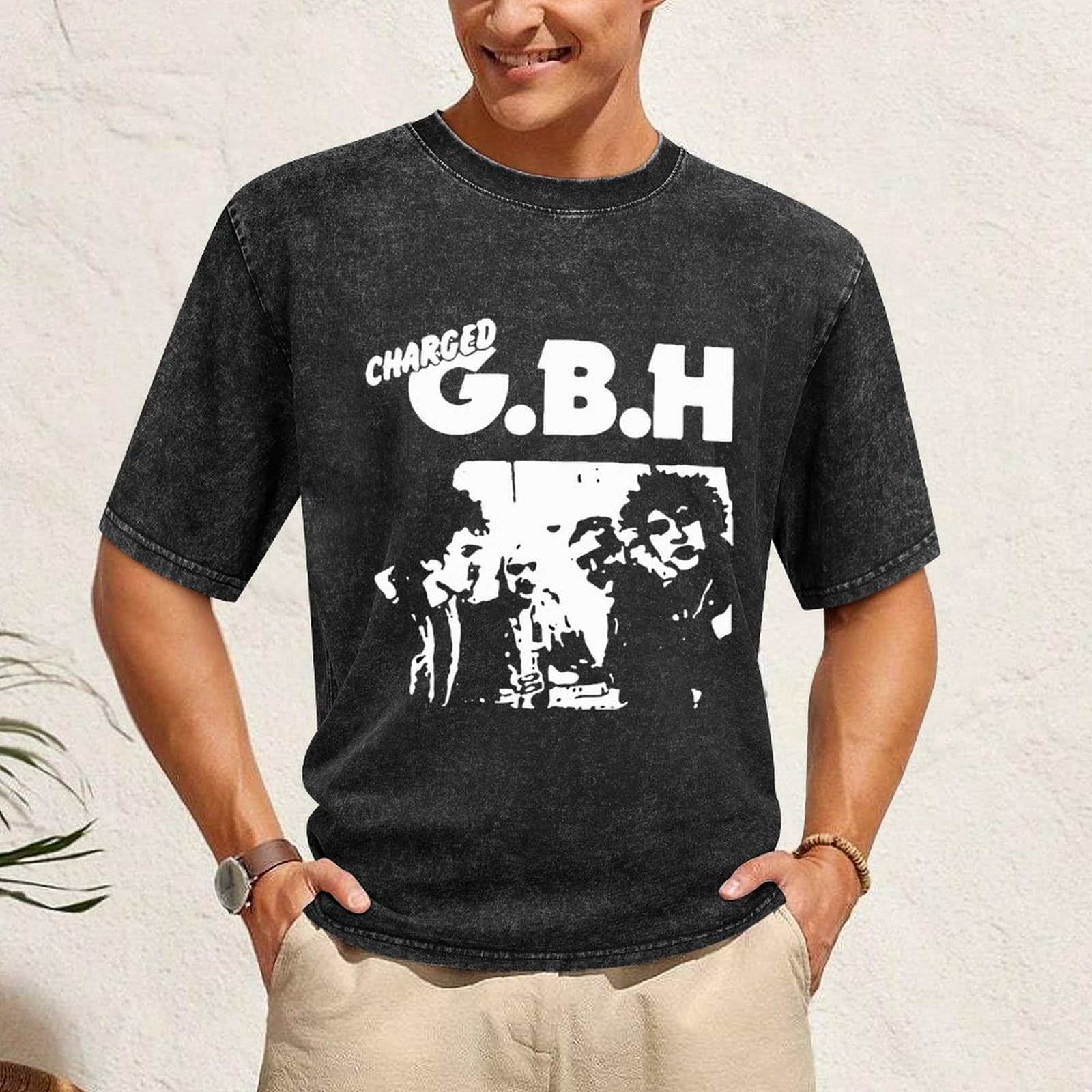 Amazon.co.jp: Tシャツ 半袖 GBH Band レトロ Tシャツ 夏服 トップス