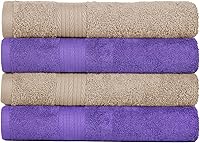 Vista 34 de Ample Decor Paquete de 4 toallas de mano de 600 GSM, 100% algodón, certificadas Oeko Tex, supersuaves, altamente absorbentes, de secado rápido