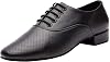 Gogodance Mens Boys Breathable Ballroom Dance Shoes Latin Jazz Tango Waltz Black Leather Shoes 10.5 DM US