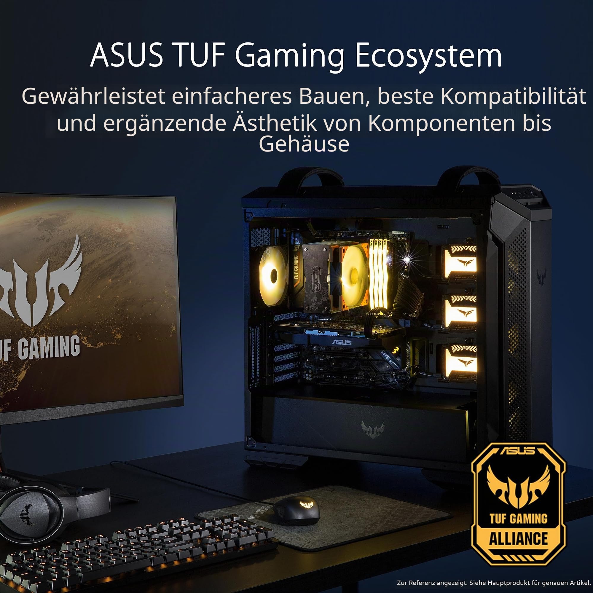 ASUS TUF Gaming GT501 White Edition Mid-Tower Computergehäuse EATX USB 3.1 Rauchglas Stahlkonstruktion 4 Lüfter
