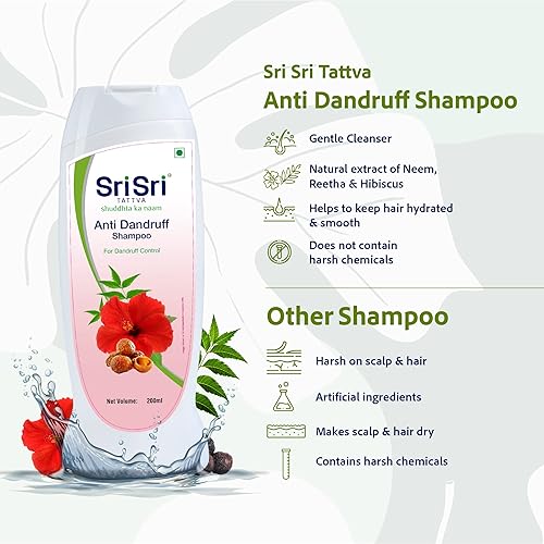 Miniatura 5 de Sri Sri Ayurveda Champú Anticaspa 6.8 fl oz para Pelos Hermosos