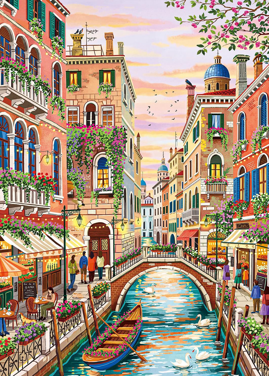 Puzzles 1000 Pieces for Adults-Beautiful Charming Venice