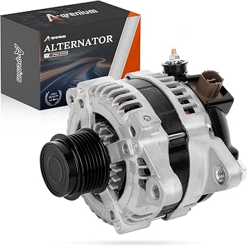 Alternator Compatible with Toyota Corolla 2009-2011,Matrix 2009-2010 & Pontiac Vibe 2009-2010,12V 100A 6-Groove Pulley CW, Replace# 11386N,27060-0T040