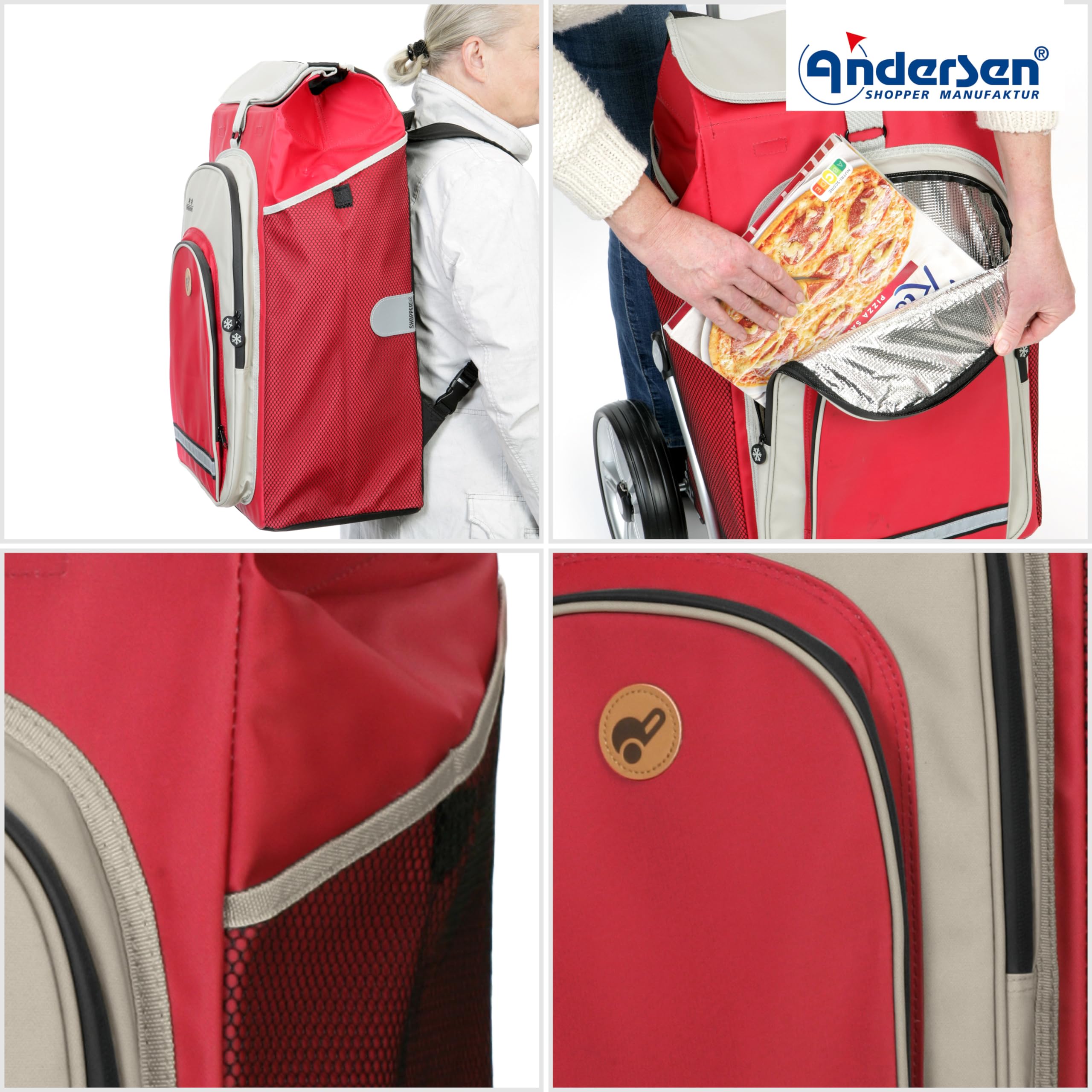 ANDERSEN Einkaufstrolley - Royal Shopper Hydro 2.1 rot