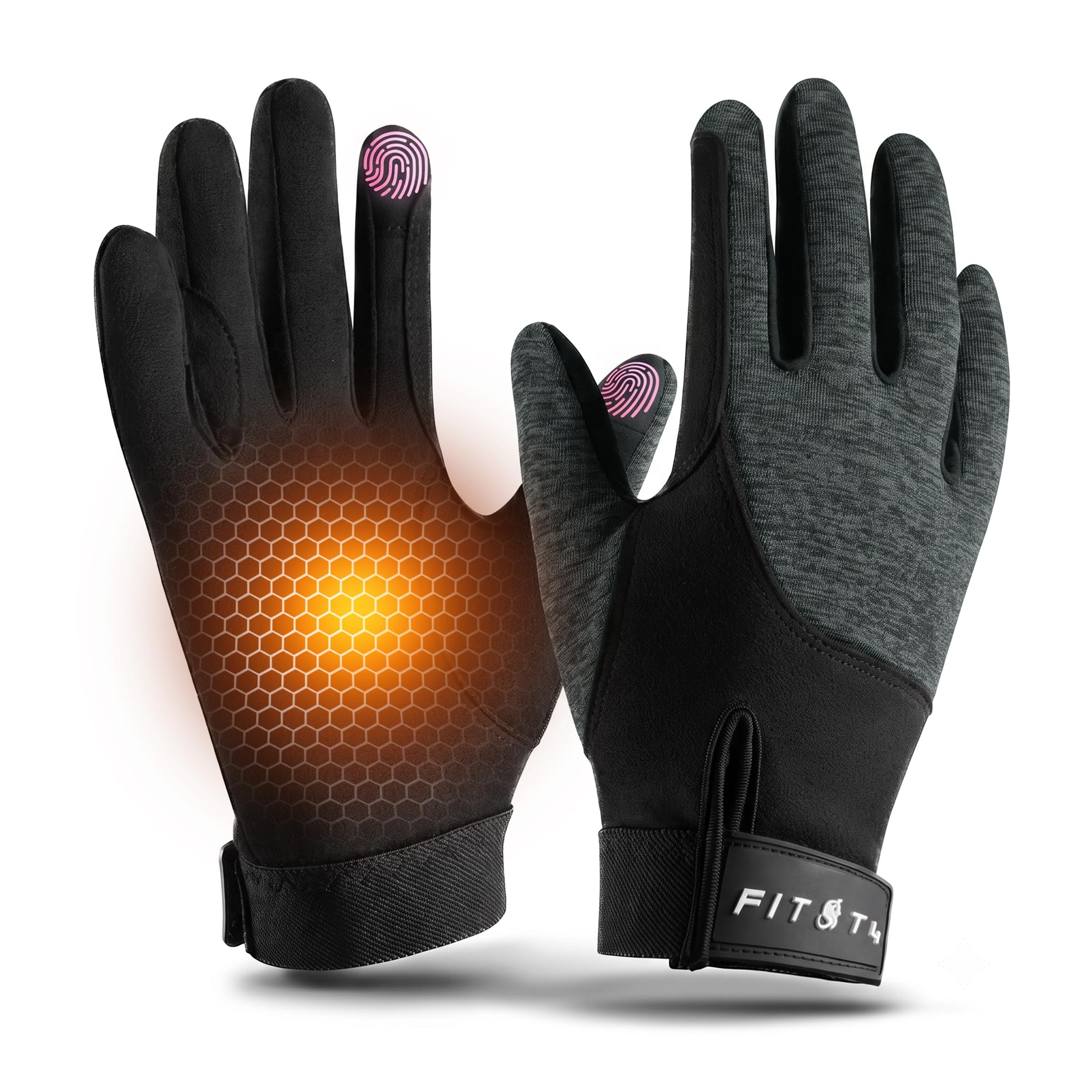 FitsT4 Sports Horse Riding Gloves Winter Equestrian Gloves Women Ladies Touchscreen for Outdoor Horseback Biking Cycling