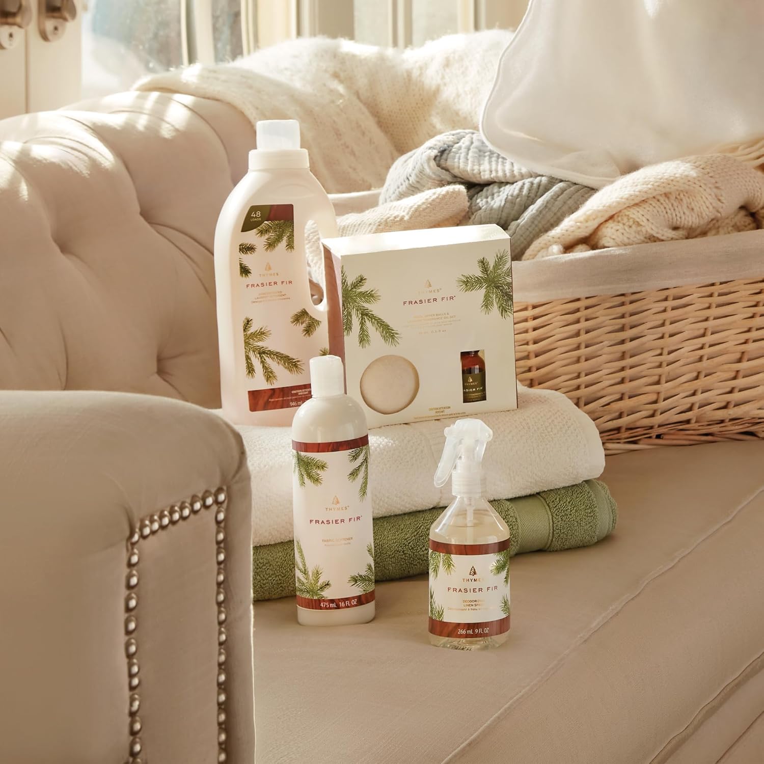 Thymes Heritage All Purpose Cleaner Concentrate - Frasier Fir Scented Household Cleaning Supplies - Pine Scented Household Scrub for Countertops, Bathtubs, Ovens, Sinks, Biodegradable (16 fl oz) - Image 6