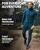 Merino.tech Capa Base 100% Lana Merino para Hombre – Set de Ropa Interior Térmica con Cuello 7