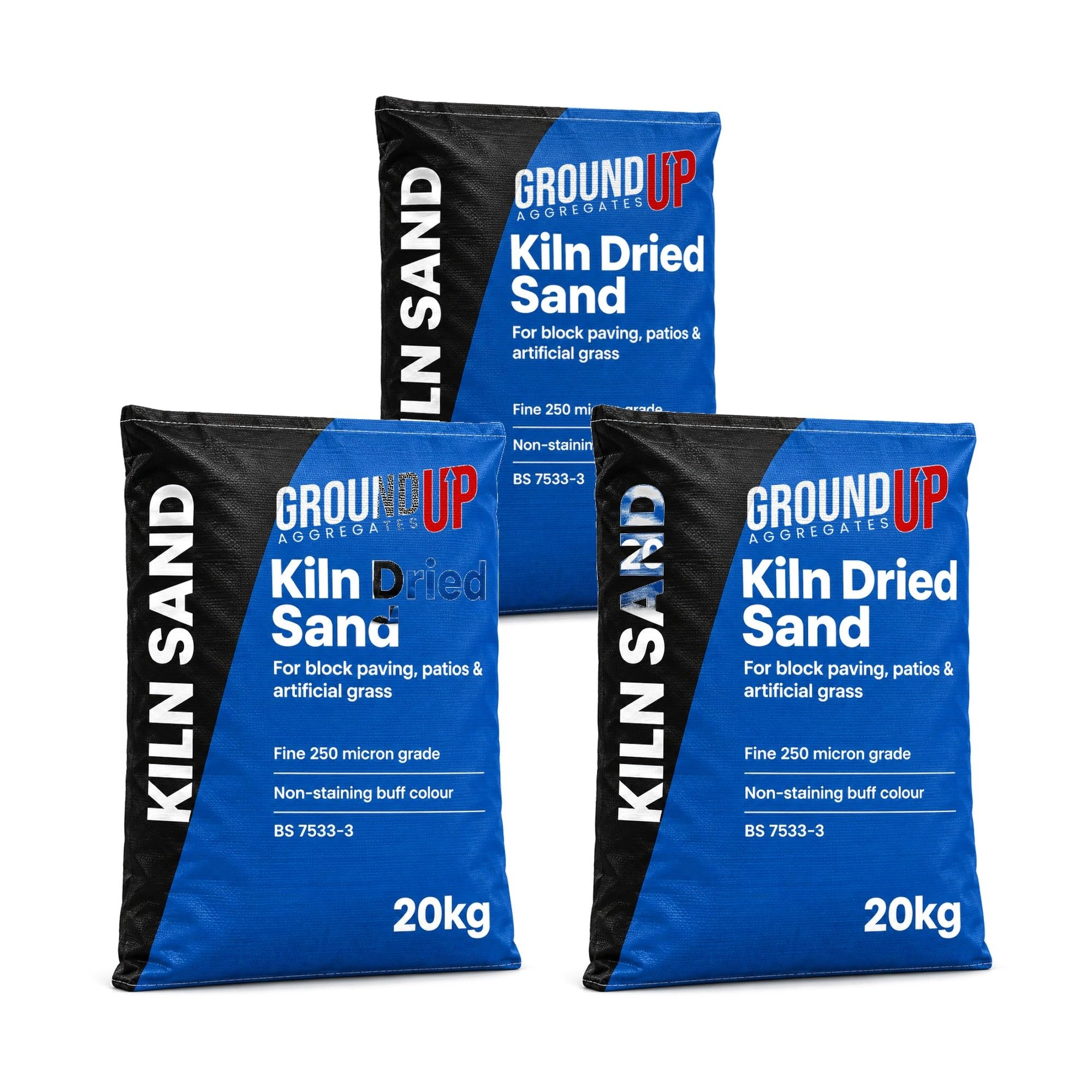 Kiln Dried Sand 20kg x 3 Bags (60kg) for Block Paving & Artificial Grass — image 1