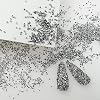 HUETFAT 8800Pcs Silver Pixie Nail Crystals Rhinestones-1.2mm Micro Gems Glitter Beads for Nails-Mini Sand Nail Diamonds Stone Swarovski Shine-Sugar Glass Crystals Tiny Jewels Bling Charms for Nail Art