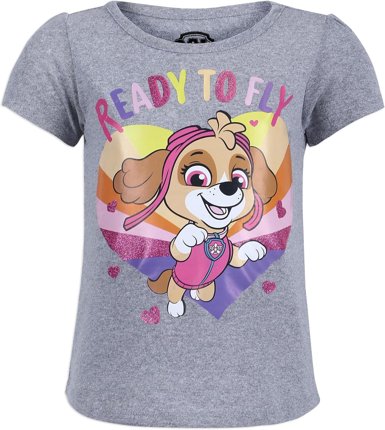 Paw Patrol Nickelodeon Girls Short Sleeve Shirt 3 Pack for Toddler and Little Kids