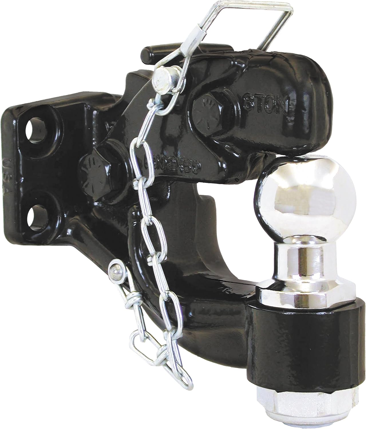 Buyers Products (10050) 8-Ton Combination Hitch with Mounting Kit, 2 Inch Ball , Black