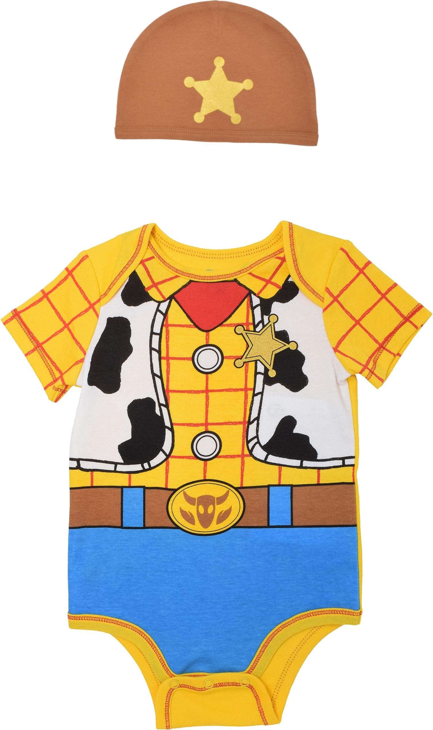 Disney Cosplay Baby Bodysuit and Hat Set Newborn to Infant Sizes (Newborn - 24 Months)