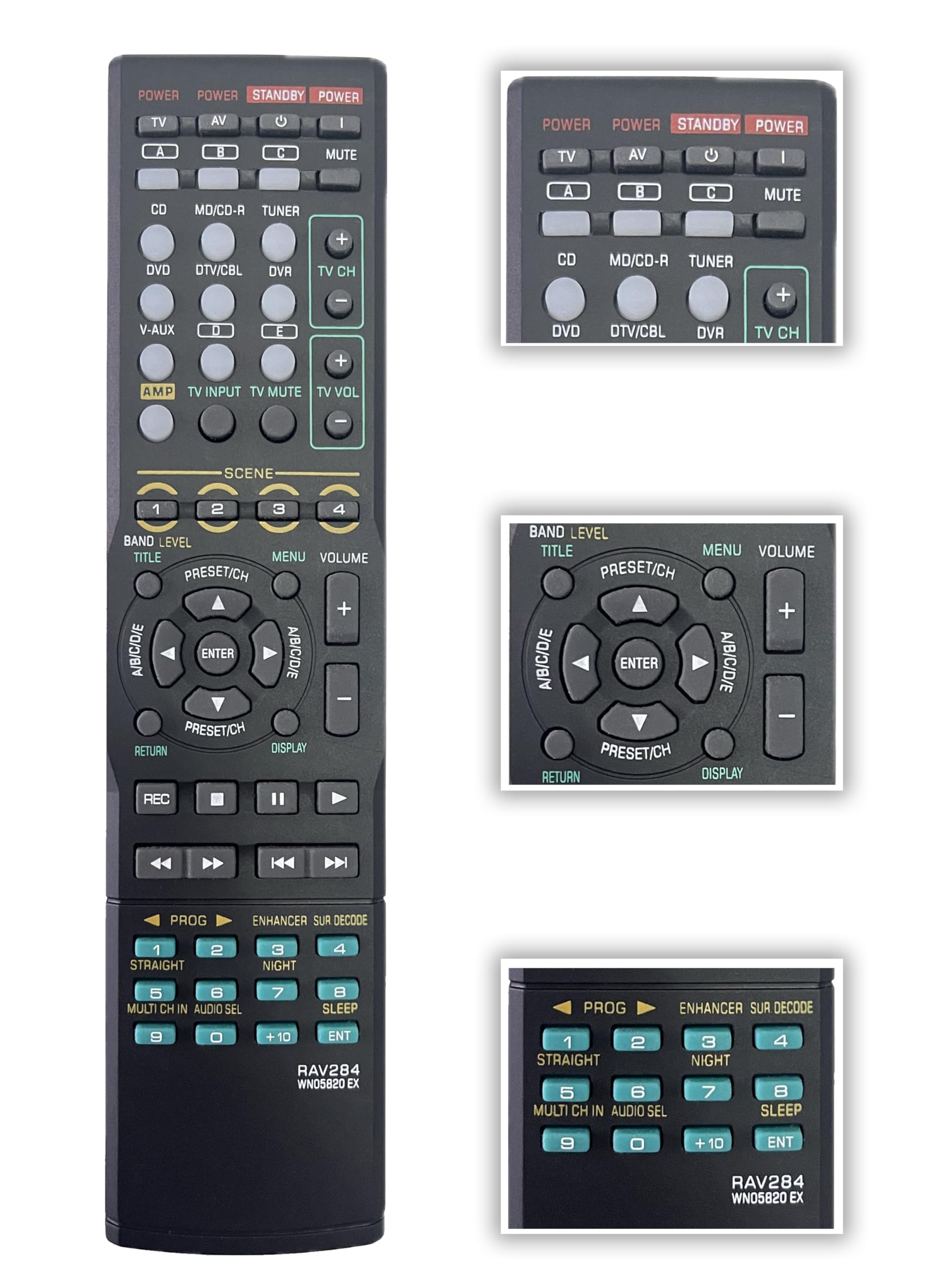 Original Fernbedienung Für Yamaha AV Receiver - V7545800 Kompatibel