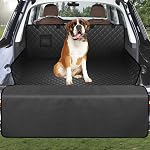Dog Trunk Cargo Cover with Bumper Flap Protection, FLYZCKJ Oversized 135x230cm Car SUV Seat Cover Waterproof Nonslip Car Cover Washable SUV Cargo Liner with Storage Pockets,Universal Fit