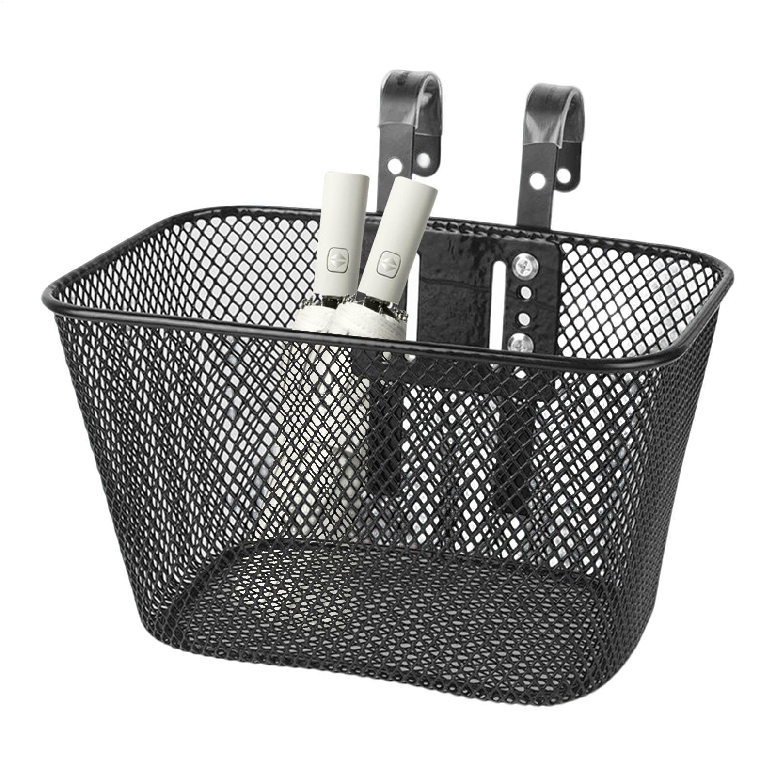 Basket for Bike Kids | Metal Detachable Children Bike Cargo Carrier | Scooter Storage Basket - for Teens Youth Girls Boys Cycling Commuting Outing Shopping