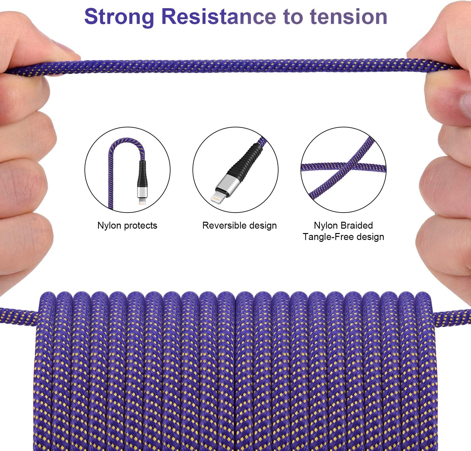 One-Day Sale: Up to 50% Off iPhone Charger Cable (10FT)