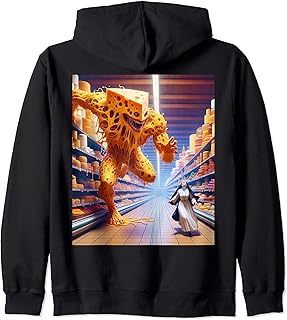 Fantasy Cute Shop Cheese Nun Zip Hoodie