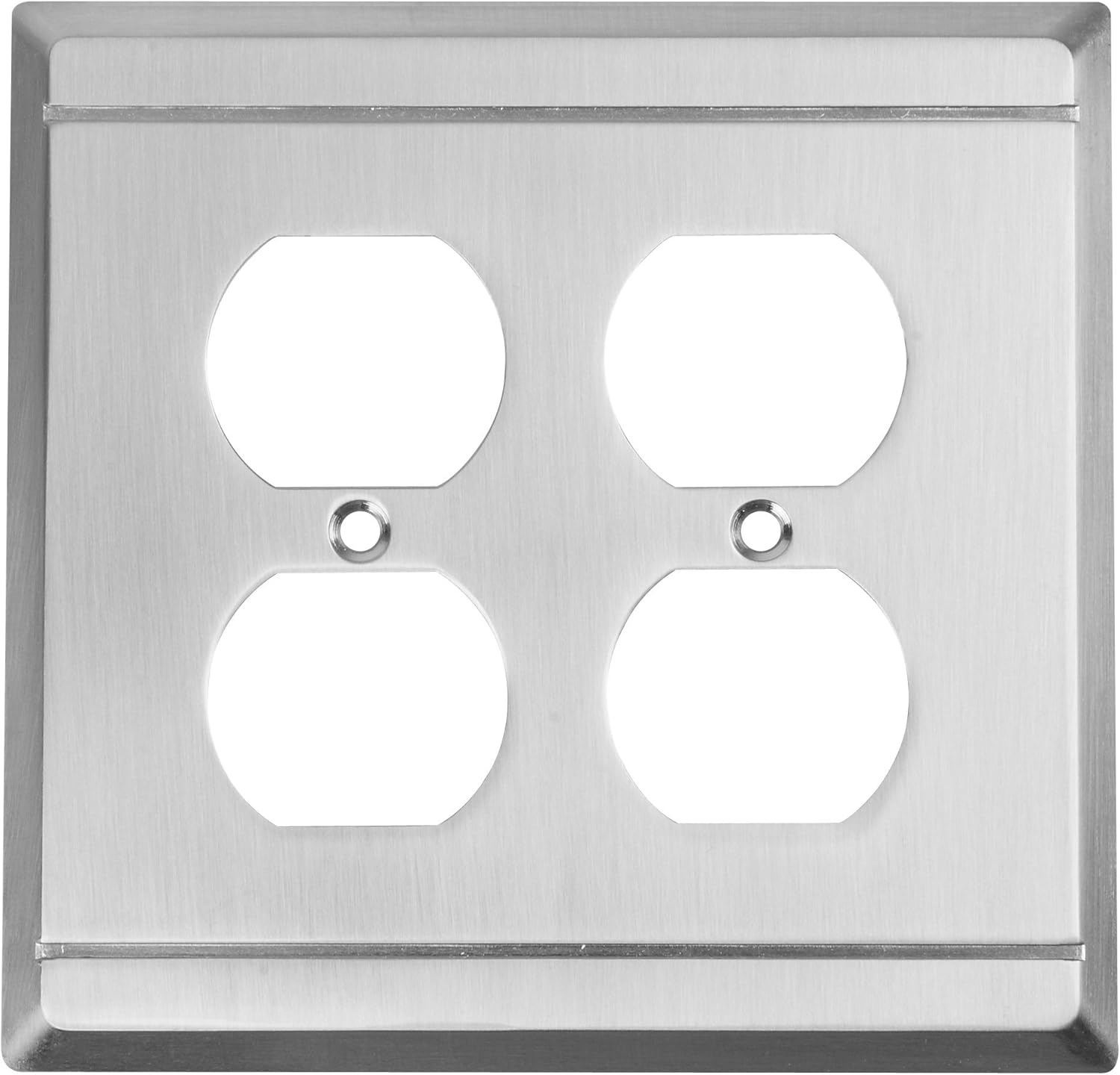 National Hardware S803031 V8038 Franklin Double Outlet plates in