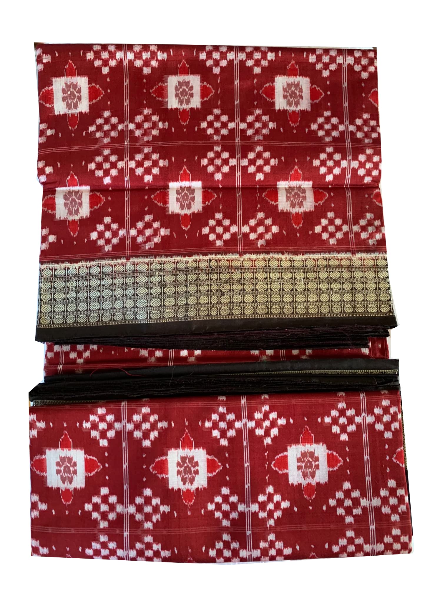 Singaara Maroon Red Handloom Odisha Silk Sarees for Women Wedding Partywear Saree Pure Pattu Sari Video Available, Cream,ivory