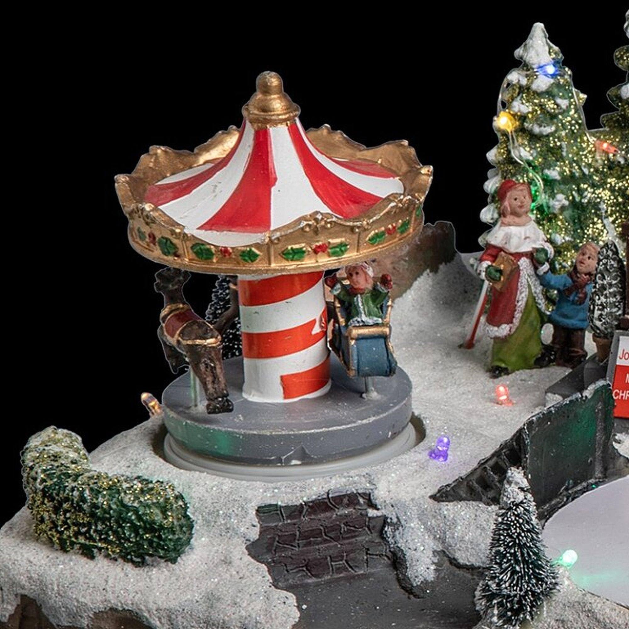 Światła Feerie i Christmas Deco Boże Narodzenie diabelskie koło wesołe miasteczko Sektor świetlny animowany