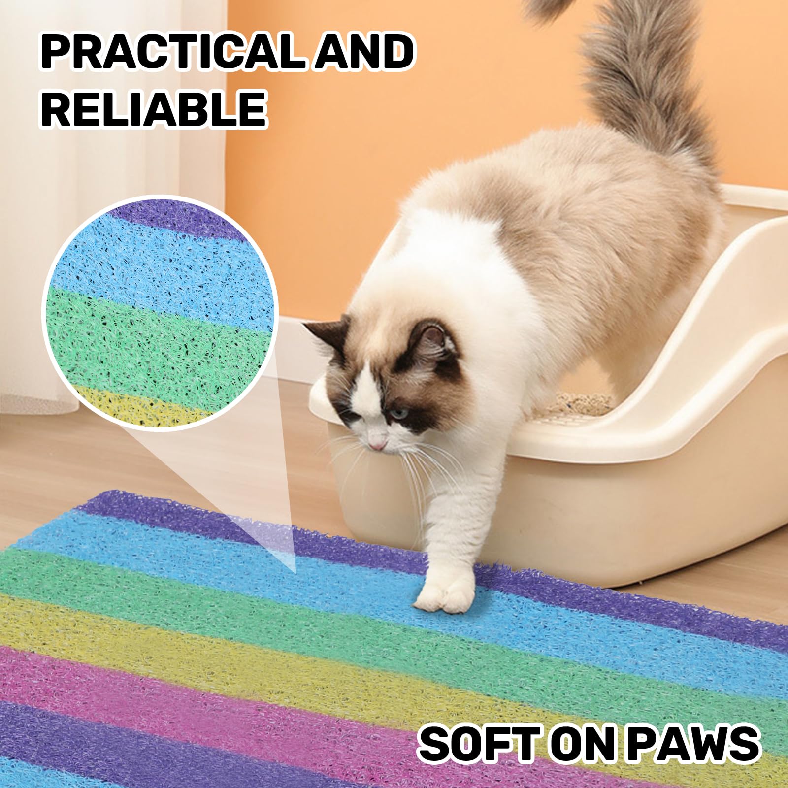 Cat Litter Mat Premium Cat Littler Tray Mat Litter Tray Liners Tray Mat Leak-Proof - Image 3