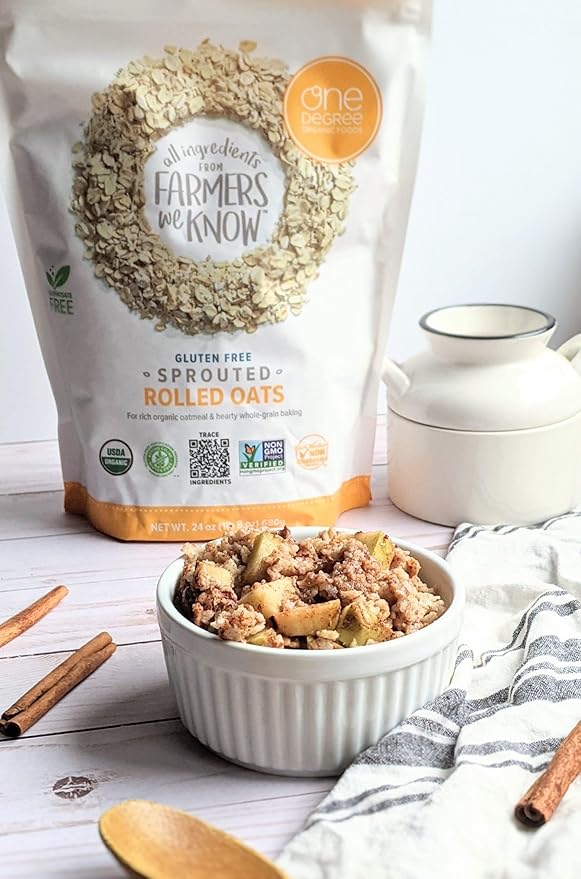 One Degree Organic Foods Avena en Hojuelas Germinada Sin Gluten, 2.27 kg miniatura 6