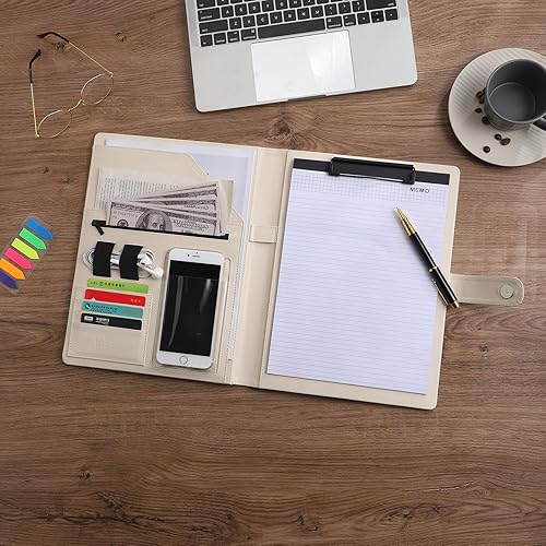 Miniatura 4 de Portafolio de negocios de 12.8 x 9.6 pulgadas, el teléfono inteligente se puede utilizar en organizador de documentos, carpeta de archivos de