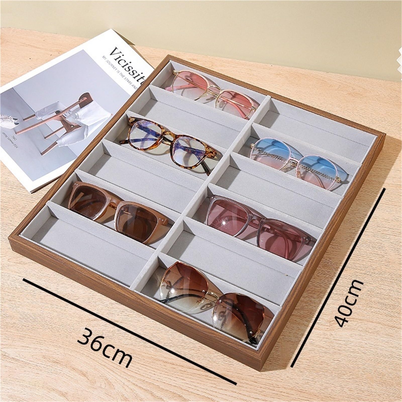 Organizador Gafas Caja De Almacenamiento For Varios Pares Gafas Sol, Vitrina For Estuche