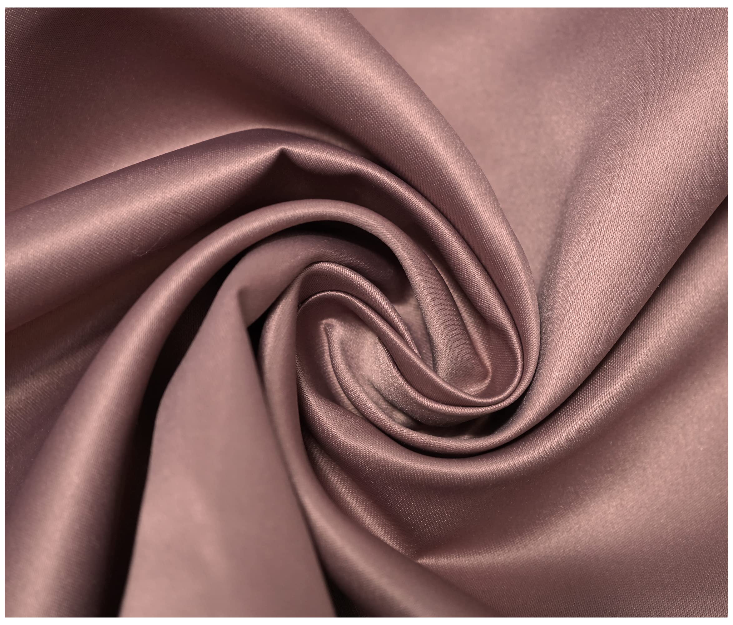 Matte Duchess Bridal Satin Polyester Fabric for Dressmaking Wedding Crafts Quilting Sewing 150cm Wide (5 Metre (500 x 150cm), Rosewood)